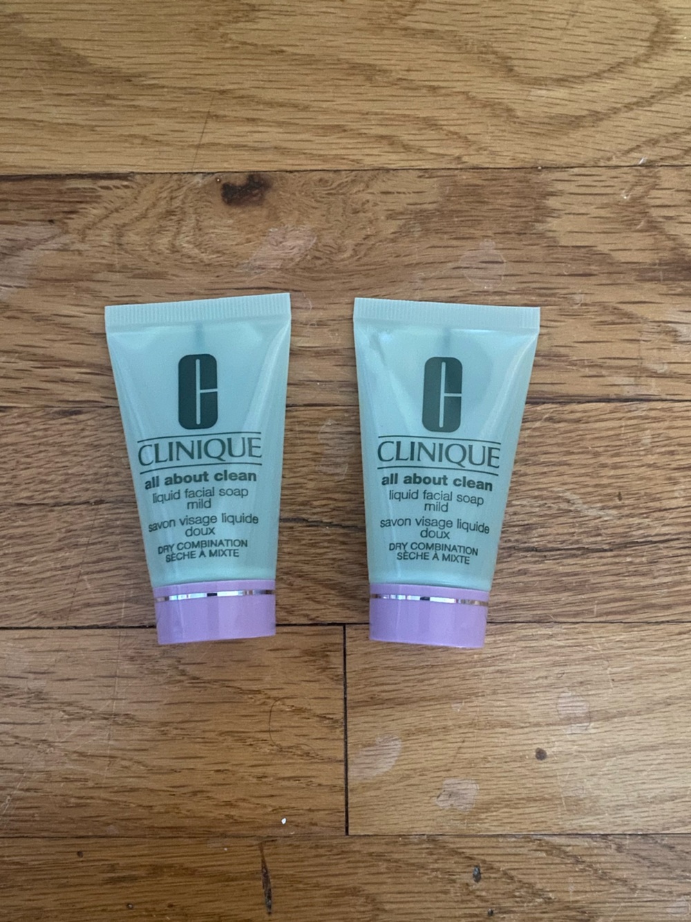 Clinique Green Tubes with Pink Caps - Daily Facial Cleanser Duo